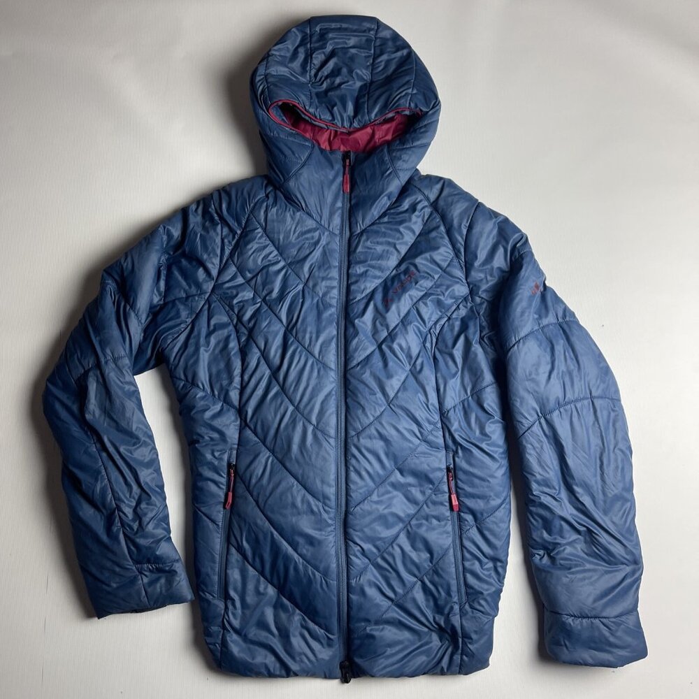 Vaude Light Hooded Puffer jacket Primaloft Women's 40/Medium Blue Hikin(Read)